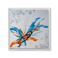 cadre flottant blanc