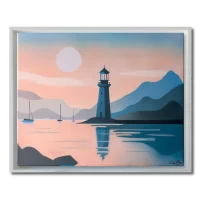 Cadre flottant blanc