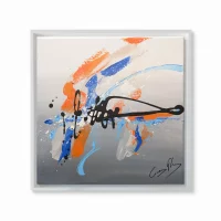 Cadre flottant blanc