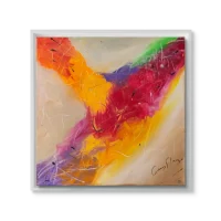 Cadre flottant blanc