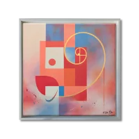 Cadre flottant blanc